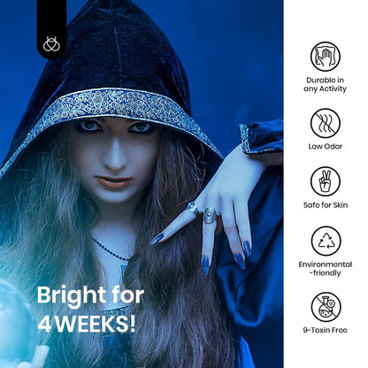 Beetles Glitter Gel Nail Polish, Blue Gel Polish Dark Purple Blue Color Gel Polish Soak Off Gel Nail Art Salon Nail Art DIY Home Nails Gifts for Women Women Manicure, 1 Pcs 15ml