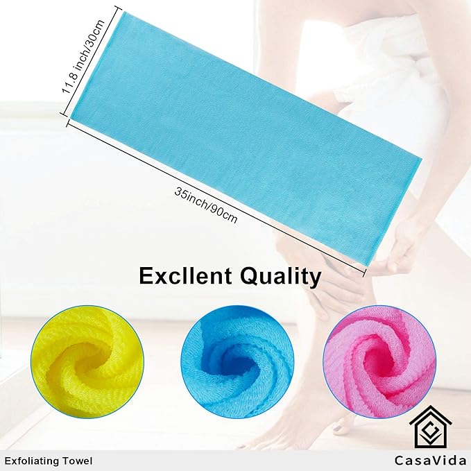 Casavida exfoliating washcloth back scrubber