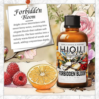 HIQILI Forbidden Bloom Fragrance Oil for Soap & Candle Making, Inspired by Cl.Klein Forb-EU phoria, Home Reed Diffuser, Long Lasting Scents, Add to Wool Dryer Balls - 1 Fl Oz