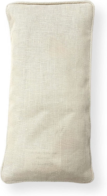 Organic Linen Eye Pillow - Lavender & Flaxseed for Relaxation, Yoga, Stress Relief - Microwavable Heating Pad & Cool Compress - Made in USA - Gifts for Meditation