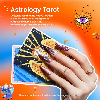 Beetles Cat Eye Gel Nail Polish Set, 6 Colors Brown Purple Glitter Nude Sparkle Stunning Champagne Burgundy Gold lavender Magnetic Effect Nail U v Gel Polish Art Design Gifts for Women