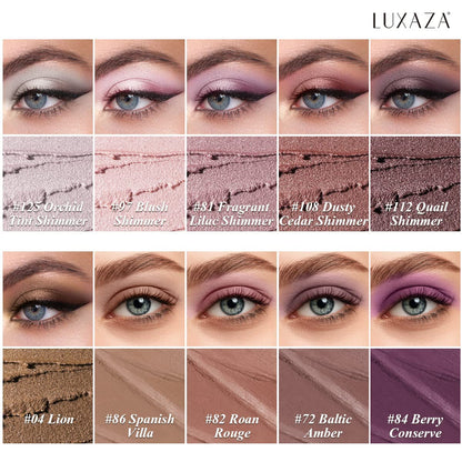 10PCS Eyeshadow Stick, Shimmer And Matte Brown Metallic Cream Eyeshadow Pencil Crayon with Smudge-proof & Waterproof, Eye Brightener Stick, Ideal Gift for Women - Cocoa Crush