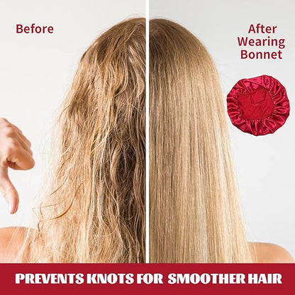 4pcs silk bonnet for sleeping,