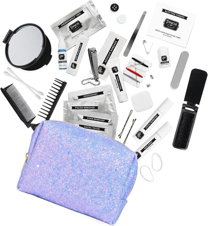 Pinch Provisions Shemergency Kit for Her, 40 Emergency Essential Items, Compact, Multi-Functional Pouch, Gift for Women, Birthday, Bachelorette Parties, and More!