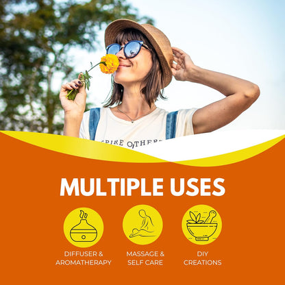 Best of Nature Citrus Essential Oil Blend – Orange, Tangerine, Grapefruit & Mandarin – 100% Pure for Diffuser, Mood Boost & DIY – Bright Aromatherapy