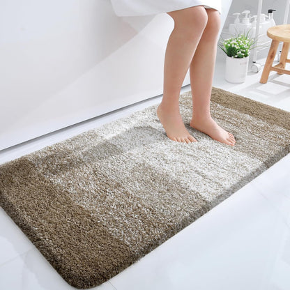 OLANLY Bathroom Runner Rugs 44x24, Extra Soft Absorbent Microfiber Bath Rugs, Rubber Backing, Quick Dry, Machine Washable Bath Mats for Bathroom Floor, Tub and Shower, Home Decor Accessories, Coffee