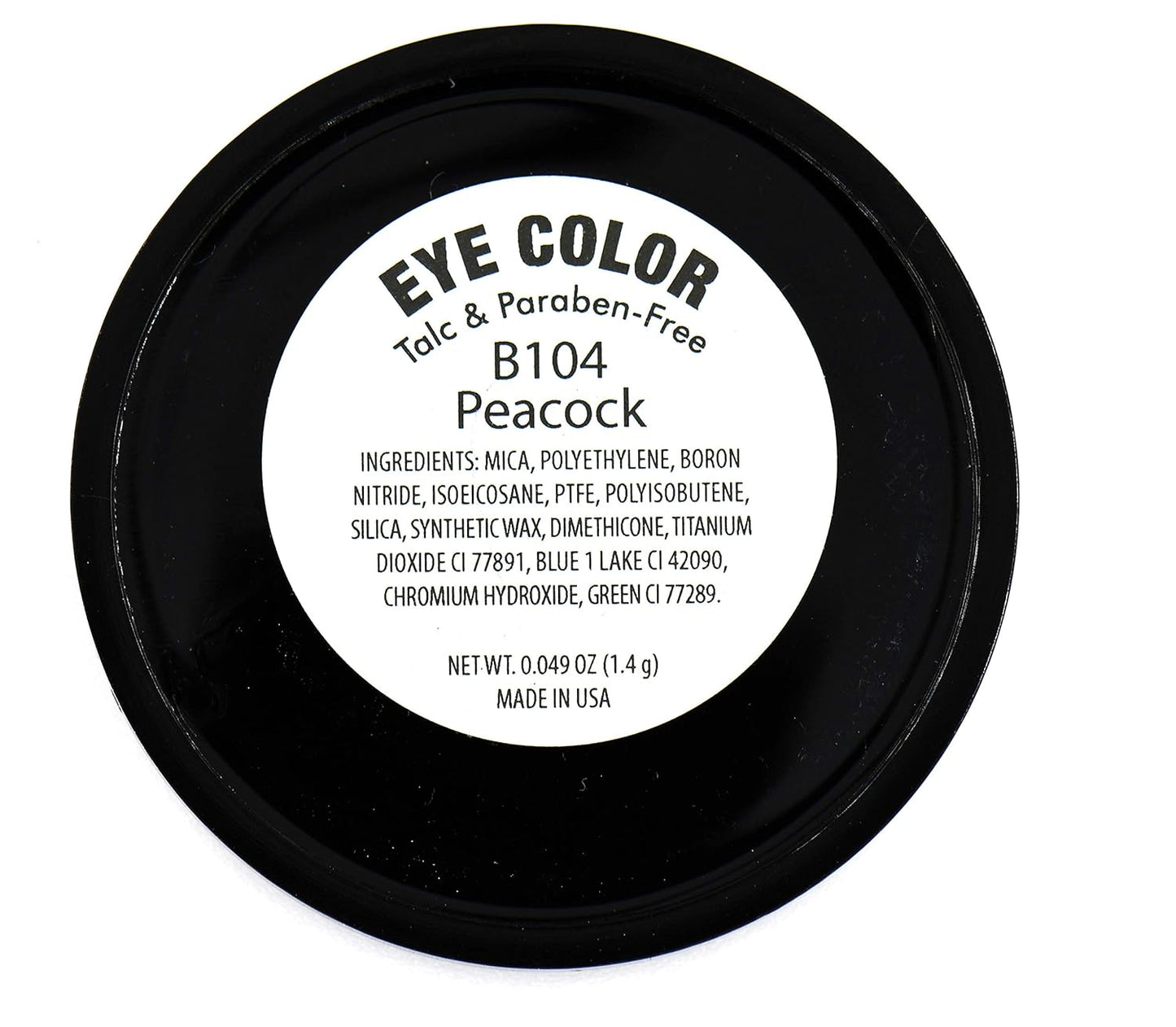 Peacock Neon Jewel Tone Blue Turquoise Teal Shimmer Pressed Powder Single Vegan Eyeshadow; Talc, Paraben & Cruelty Free