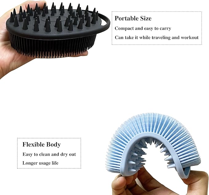 2 pc silicone exfoliating body