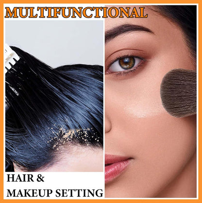 Sunscreen Setting Powder,Brush Setting Makeup SPF 50 PA++ for All Skin,Moisturizing & Lightweight Loose Face Powder with Sunscreen Brush,Soft Matte Finish Long Lasting Oil Control Make up