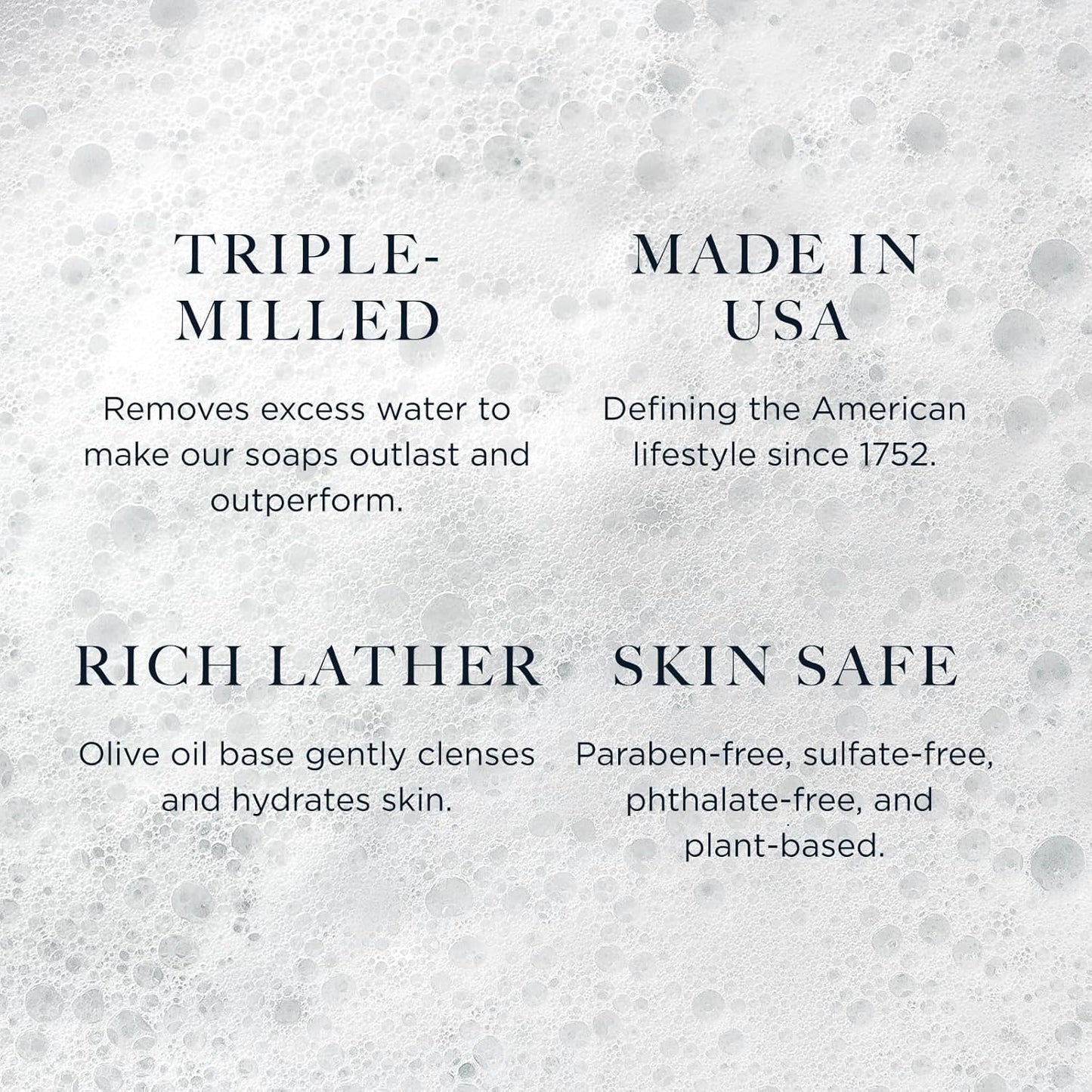 Caswell-Massey Men’s Bar Soap Gift Set - 2571, Woodgrain & Sandalwood - Moisturizing Triple-Milled Body Wash Bars for All Skin Types, Plant-Based & Essential Oils Formula, Made in USA, 3 x 5.8 oz