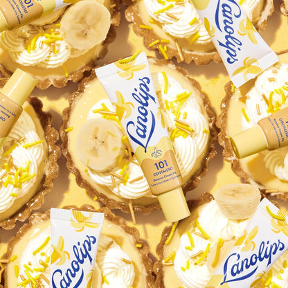 Lanolips 101 Ointment - Lanolin Lip Balm for Smooth, Hydrated & Healthy Lips - Multipurpose Ointment with Lanolin Oil for Dry Cuticles & More - Banana Cream Pie (0.35 oz)