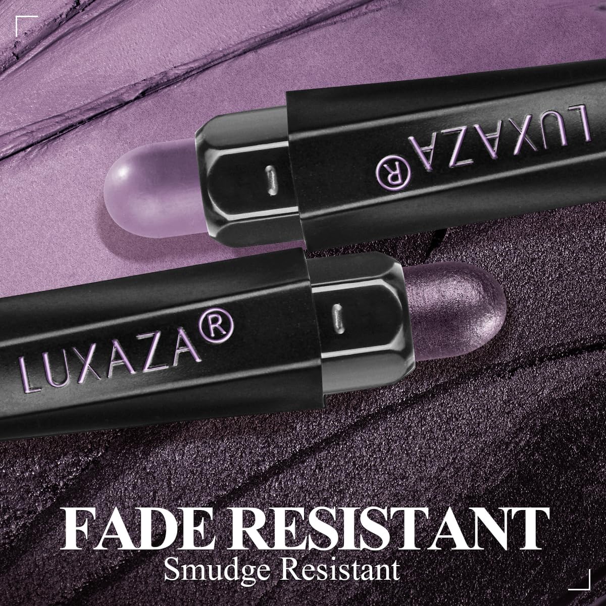 Purple Eyeshadow Stick 6PCS Set, Metallic Shimmer Matte Cream Eye Shadow Palette Brightener Pencil Crayon, Halloween Makeup - BLUEBERRY