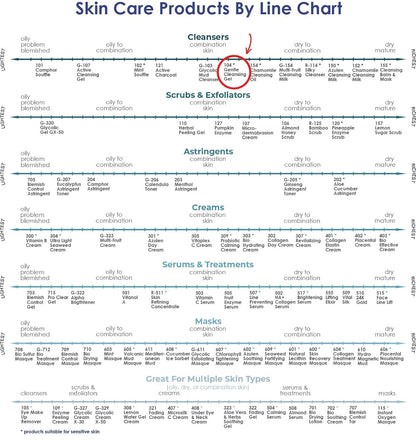 Raya Gentle Facial Cleansing Gel 8 oz (104) | Softening and Moisturizing Botanical Cleanser for Dry and Sensitive Skin| Helps Hydrate Smooth Complexion