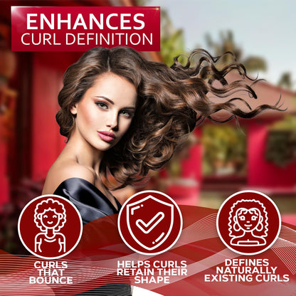 Curly Hair Mask - Deep Conditioning, Curl Enhancing Split End Repair for Women and Men - Strengthening Treatment Cream and Moisturizer Products for Dry, Damaged, Frizzy Hair - Anti Breakage Solution