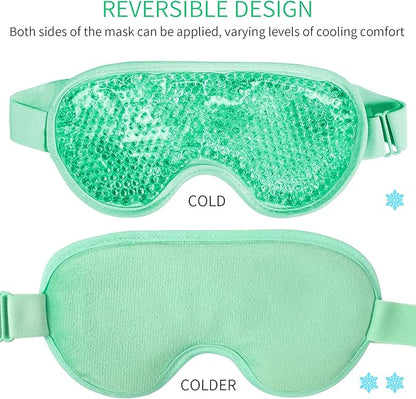 Cooling eye mask with gel