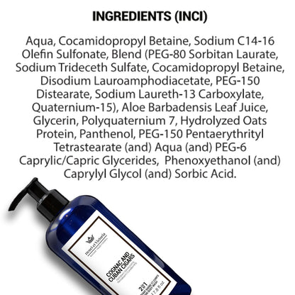 Beard Wash | Canadian Made by Skilled Artisan | Moisturizing and Soothing | 228 g (8oz) (Cognac and Cuban Cigars)