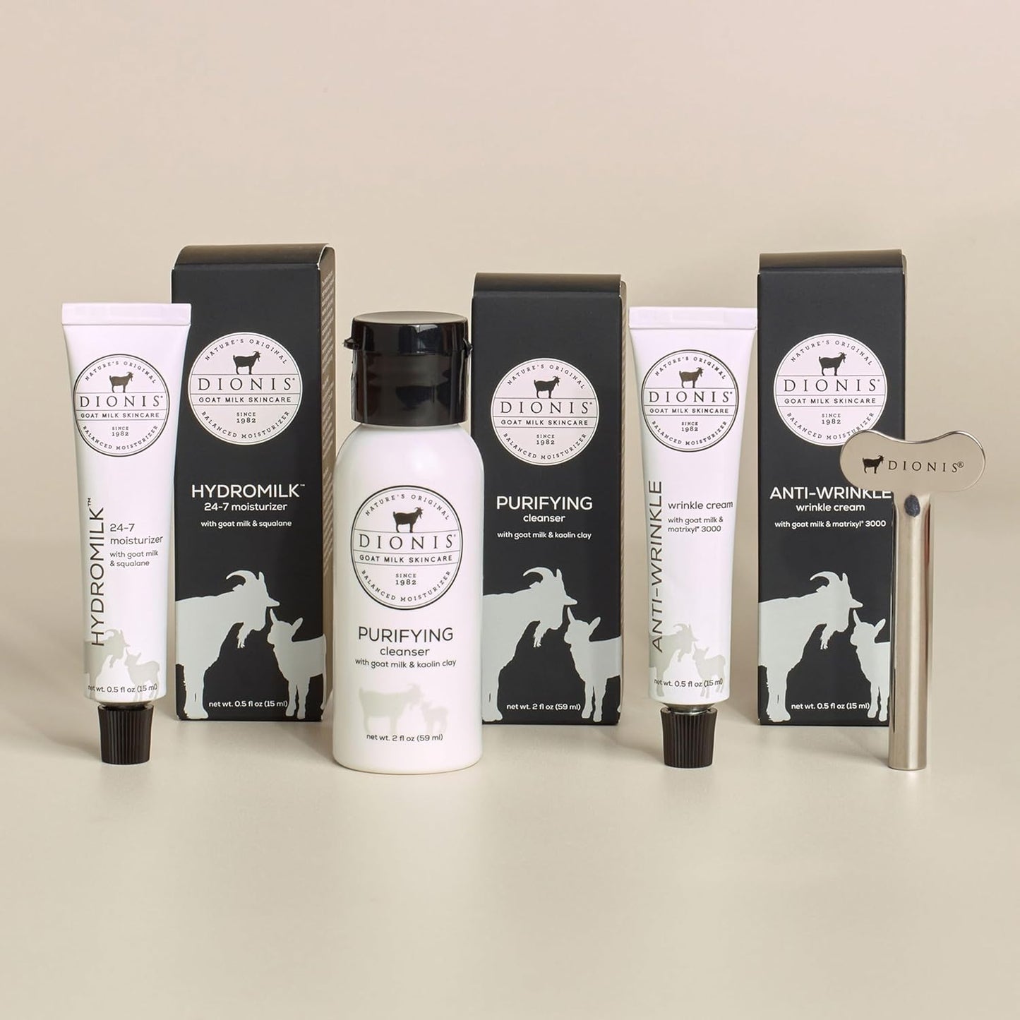 Dionis Goat Milk Skincare Core Collection Starter Set - Cruelty Free, Paraben Free, For All Skin Types