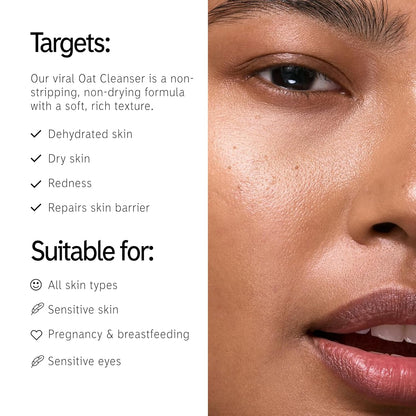 The INKEY List Oat Cleansing Balm Duo, Rich Balm Removes Makeup and Impurities, Reduces Redness, 5.0 fl oz (2 Pack)