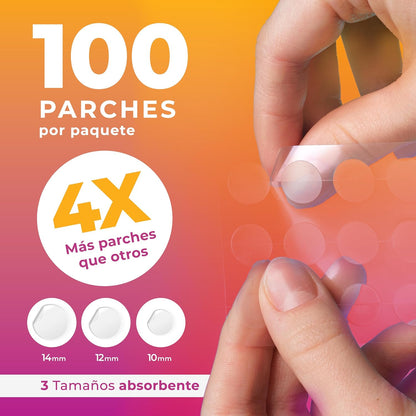 Parches para Acné en la Cara (120 Unidades) Parches Hidrocoloides Transparentes, Parches para Granos, Parches para Espinillas, Parches Faciales para Acné, Parches Antiimperfecciones Rostro