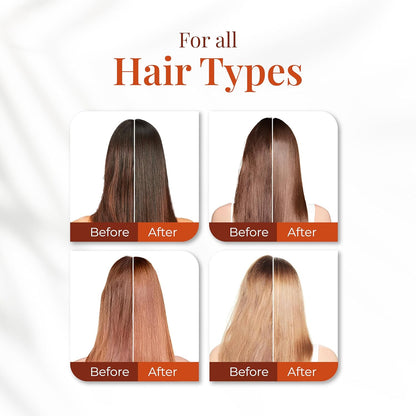 Expert Hair Botox Kit - Anti-Frizz, Thermo-Active, Natural Look - Keratin Treatment for Smoothing and Frizz Control, 3x 1kg/35.3 oz