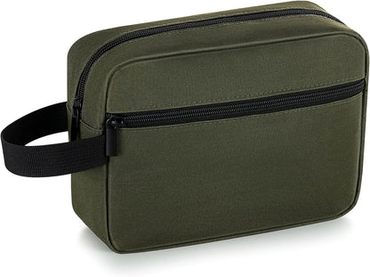 Elviros Travel Toiletry Bag for Women and Men, Lightweight Makeup Bag Hanging Dopp Kit with Shaving Compartment Cosmetic Organizer Small Tool Bag Travel Essentials, Army Green