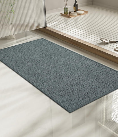 chakme Bathroom Rugs Mat 32x17, Ultra Thin Non Slip Bath Mat Quick Dry Absorbent Bath Mat for Bathroom Floor, (Light Blue, 32"x17")