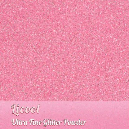 Holographic Fine Glitter, 100g/3.5oz Extra Fine Glitters Powder Packs for Resin, Craft Glitter for Tumblers Candle Slime Making, Festival Body Face Eyeshadow Nail Glitter (Light Pink)