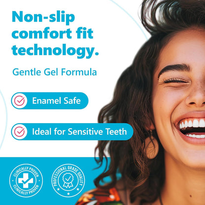 Advanced Teeth Whitening Strips – Pack of 20 (10 Treatments) - 5 Shades Brighter in 5 Days - Mint Flavored with Enamel Safe Comfort Fit Technology - Teeth Whitening Kit for Sensitive Teeth