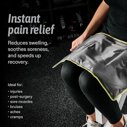 Hot & Cold Reusable Gel Packs (XL, 1 Pack) Flexible Soft Compress - Ice & Heat Therapy for Injuries, Back, Shoulder, Hip, Knee, Joint Pain, Swelling, Bruises, Post Surgery - Sport Temp