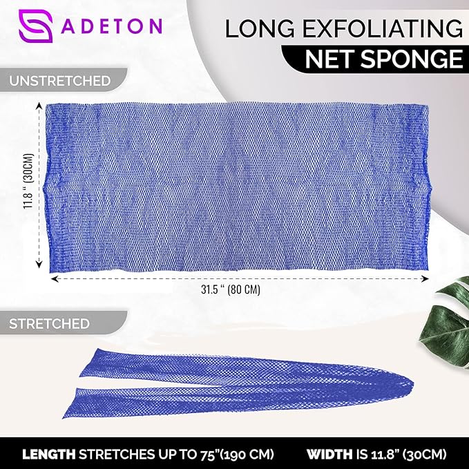 Adeton african exfoliating net sponges,