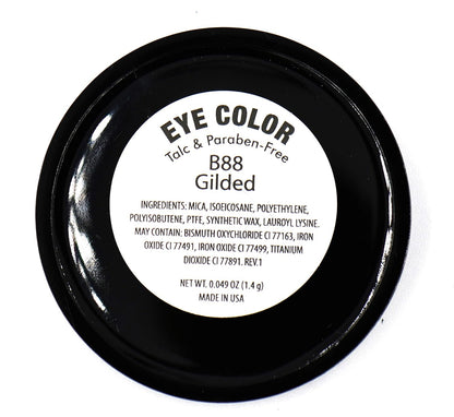 Gilded Frosted Nude Bronze Beige Gold Shimmer Pressed Powder Single Vegan Eyeshadow; Talc, Paraben & Cruelty Free