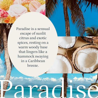 PuroSentido Paradise Tropical Aroma Oil (10 ml) - Luxury Essential & Fragrance Oil for Diffusers and Humidifiers, Creamy Coconut, Floral Notes & Soft Woods Home & Hotel Scent