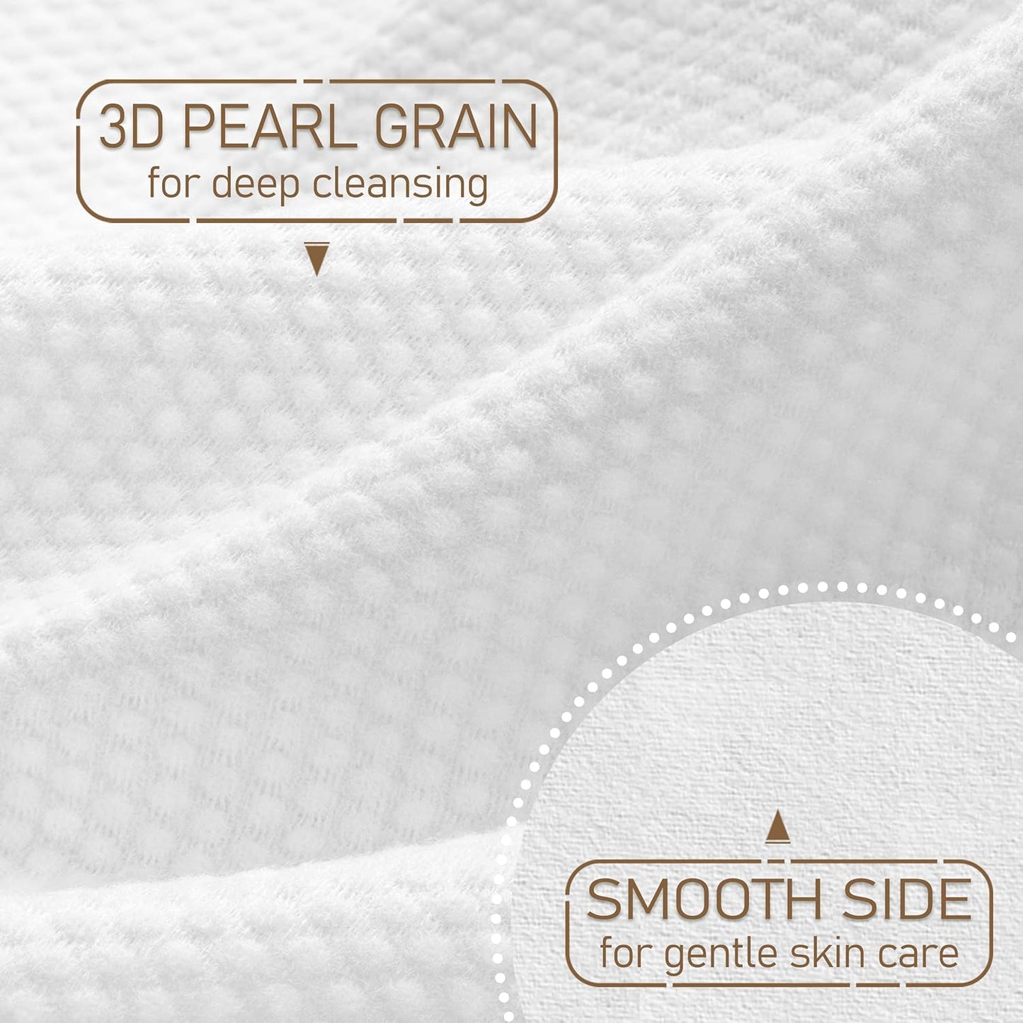 Luxe Bamboo Towel Container (Bamboo Box Towel Holder) with Disposable Face Towels Biodegradable Large Dry Wipes 100 Count Extra Thick Soft Clean Facial Towels for Facial Cleansing