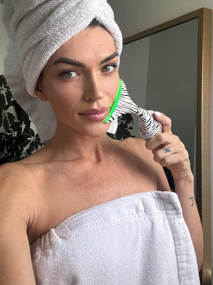 GLO24K Red Light for Face & Neck Beauty Device - 7 in 1 Facial Massager Tool and Neck Care Device for Neckline Care, Face and Neck Massager for Women