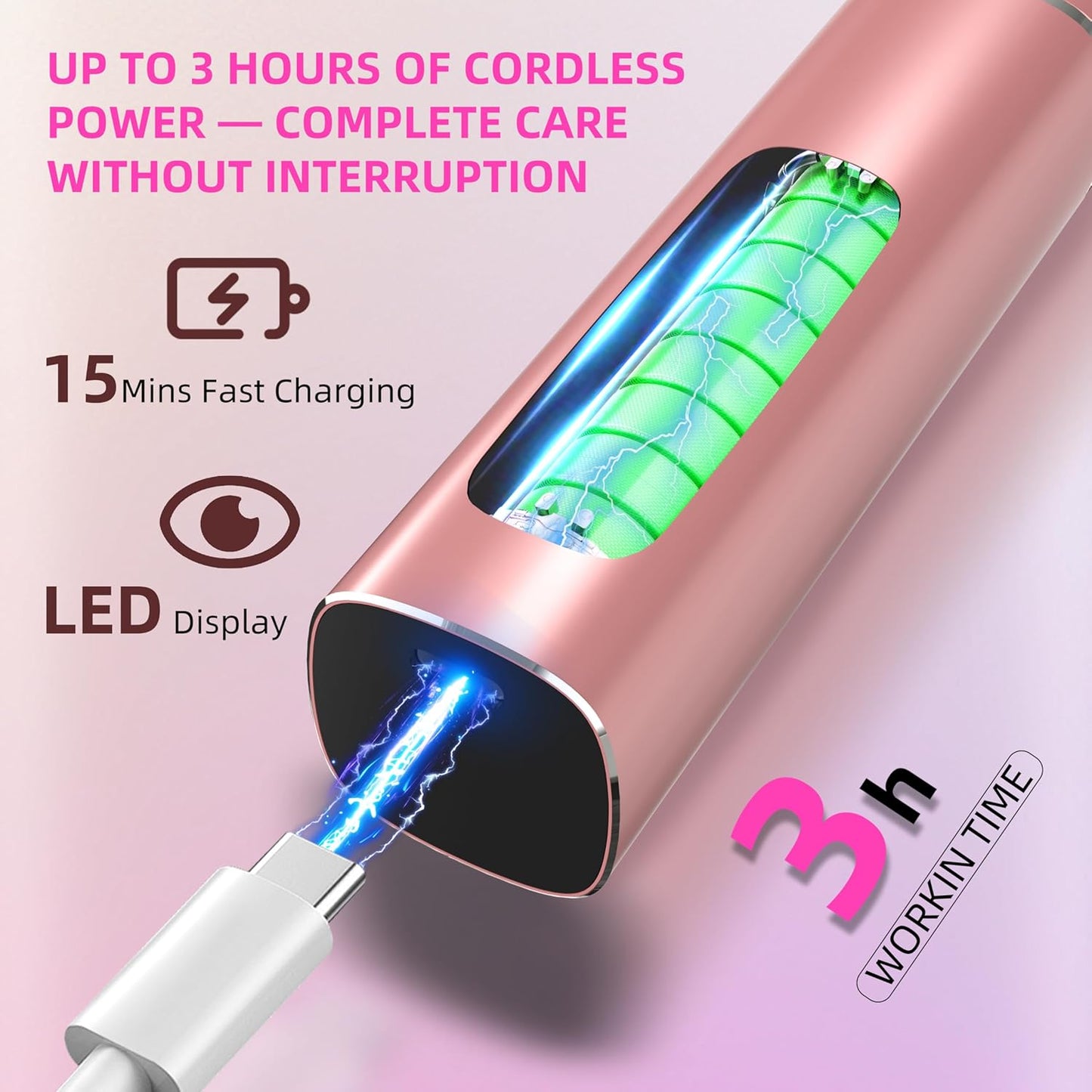 2 in 1 Electric Foot Callus Remover,9 Adjustable Speeds Rechargeable Electric Dead Skin Sander Pedicure Tools with Sandpaper Disk and Nail Drill Bits,Grinding Heads for Women&Men