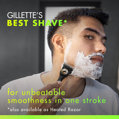 GilletteLabs With Exfoliating Bar Shaving Razor For Men, 1 Handle, 3 Blade Refills, Includes Travel Case for Convenient Storage On The Go
