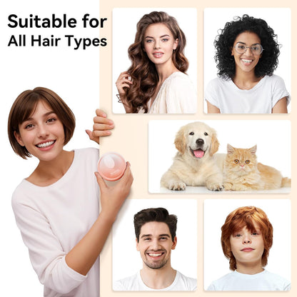 HEETA Scalp Massager Hair Growth, Soft Silicone Scalp Scrubber Shampoo Brush for Exfoliation, Dandruff Removal Head Massage Stress Relax, Wet & Dry Use for Thick Thin Curly Hair Care, Gradient Pink