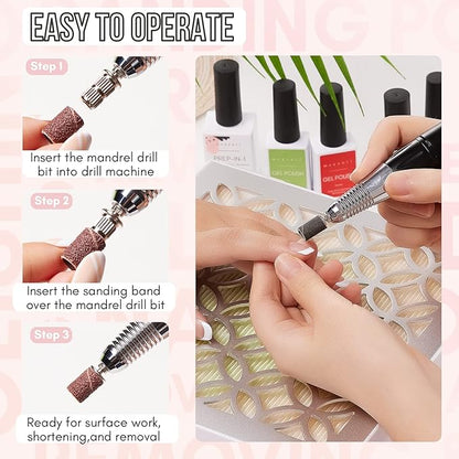 Makartt nail drill bits sanding