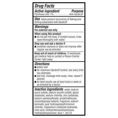 Amazon Basics 2-in-1 Dandruff Shampoo and Conditioner, Gentle, pH Balanced, 12.5 Fl Oz (Pack of 6) (Previously Solimo)