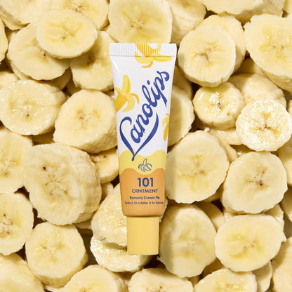 Lanolips 101 Ointment - Lanolin Lip Balm for Smooth, Hydrated & Healthy Lips - Multipurpose Ointment with Lanolin Oil for Dry Cuticles & More - Banana Cream Pie (0.35 oz)