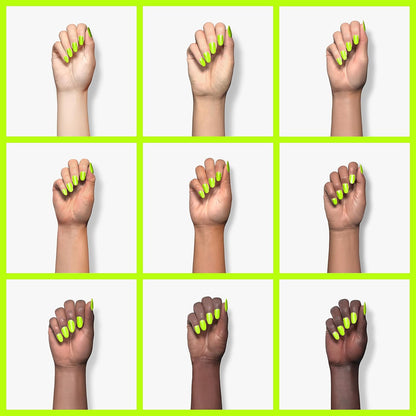 Beetles Neon Yellow Gel Nail Polish, Bright Yellow Lala Lime Color Neon Gel Polish Halloween Soak Off Uv Led Nail Lamp Gifts for Women -Size: 15 ml/Each