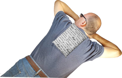 Microwavable Corn Filled Heating Pad and Cold Pack/Washable 100% Cotton Cover (Positive Thoughts, 7.5in W x 11in L)