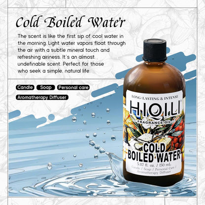 HIQILI Cold Boiled Water Fragrance Oil for Home Diffuser, Great for Making Candle, Soap, Body Wash, DIY Multipurpose Room Spray- 5.07 Fl Oz