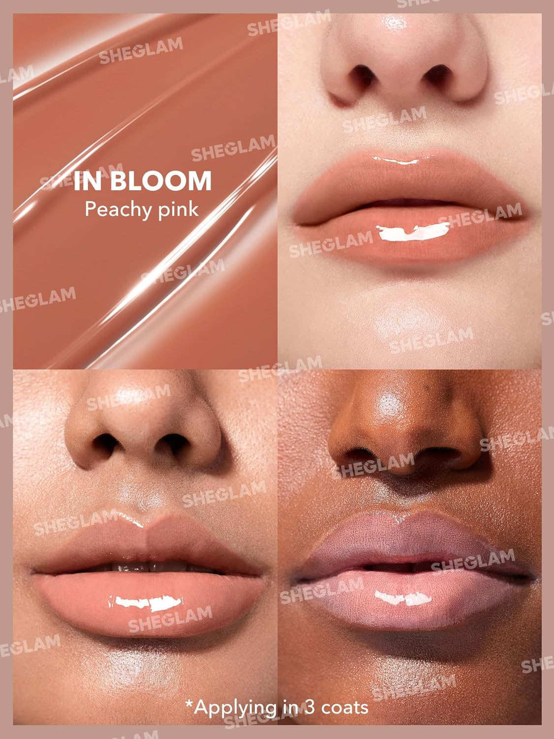SHEGLAM PoutPerfect Moisturizing Solid Lip Gloss Non Sticky Lipstick with Coconut Oil - In Bloom