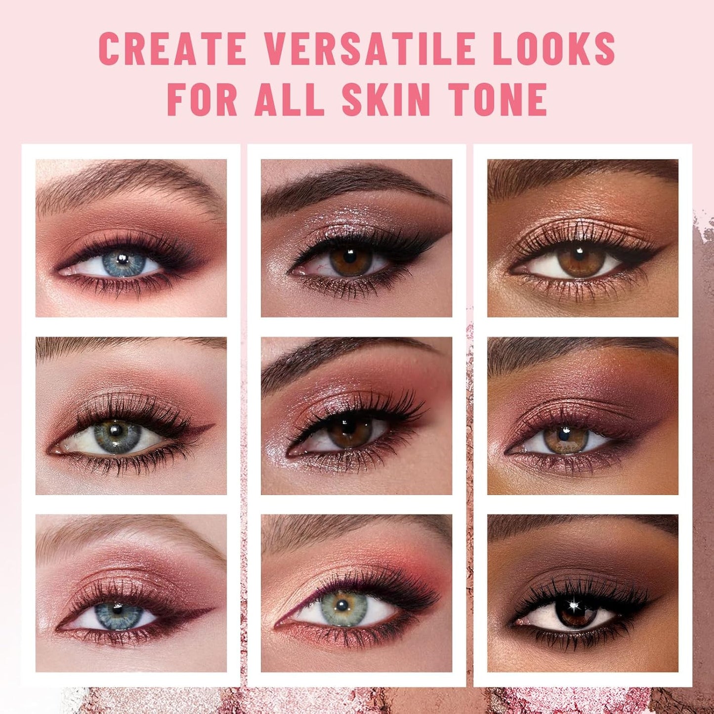 6 Colors Mini Eyeshadow Makeup Palette Blush-colored Neutral Tone Eye Shadow Matte & Shimmer Nude Make Up Pallet with Mirror Blendable Highly Pigmented Travel Size Gift Kit 03