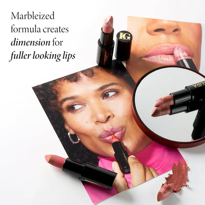 LAURA GELLER NEW YORK Italian Marble Sheer Lipstick - Berry Banana - Hydrating & Lightweight - Vitamin E & Caster Seed Oil - Cream Finish