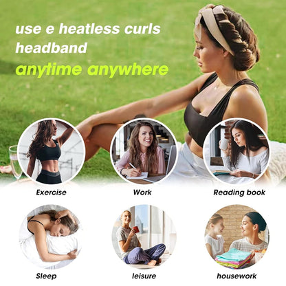 Pinkiou Heatless Curlers Overnight,Hair Curler to Sleep In, No Heat Hair Roller for Long & Short Hair, Heatless Curling Set with 2 Scrunchies (Pink)