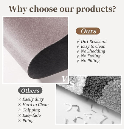 Bath Mat Rugs 32x17 - Diatomaceous Earth Bath Mat Quick Dry Absorbing Bathroom Rugs Rubber Non Slip Thin Bathroom Mat Fit Under Door, Bath Mats for Bathroom Floor, Tub and Shower, Sink, Blush Pink