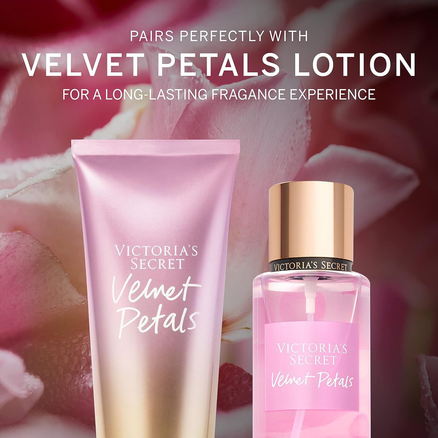 Victoria's Secret Velvet Petals Body Mist for Women, Perfume with Notes of Lush Blooms and Almond Glaze, 250 ml / 8.4 oz
