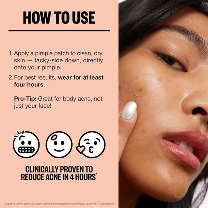 PEACE OUT Acne Healing Dots Helps Clear Blemishes Overnight, Fast Acting Hydrocolloid Pimple Patches for Breakouts with Salicylic Acid, Retinol and Aloe Vera, Award Winning Skincare Solution 20 Count